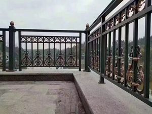 סגסוגת אלומיניום וילה חצר חצר וילה גדר חיצונית מעקה אמנות מרפסת רכבת גדר חיצונית אלגנטי - Product Image 3