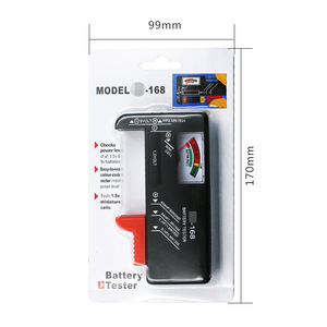 BT-168 /BT-168D Tester batteria puntatore/Display digitale batteria Volt Checker analizzatore batteria per cella a bottone AA AAA C D 9V 1.5V - Product Image 5