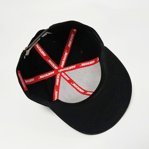 جودة عالية مخصصة القطن حافة مسطحة 3D التطريز شعار مطرز 6 لوحة المجهزة قبعة Snapback - Product Image 5