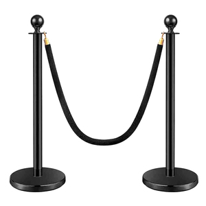 Bán buôn 1.5m hàng đợi stanchions cực có thể thu vào thắt lưng rào cản thép không gỉ kiểm soát đám đông đứng dòng ngăn flexibarrier - Product Image 3