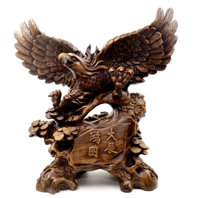 Colección de estatua de águila de resina, obra de arte artesanal, figurita de arte creativo moderno, escultura de Animal para decoración de Hotel, hogar y oficina