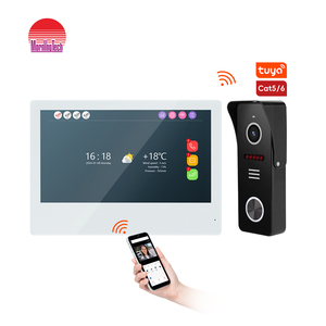 Tuya Wi-Fi 1080P видеофон домофон 10,1 дюймов HD дверная камера IP дверной телефон видео с функцией считывания карт - Product Image 1