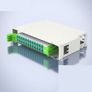 Paneles de conexión de cable ODF Gestión de cables de fibra óptica RJ45 Conector SC/LC/FC/ST Caja de terminación de cableado de red ODF - Product Image 3