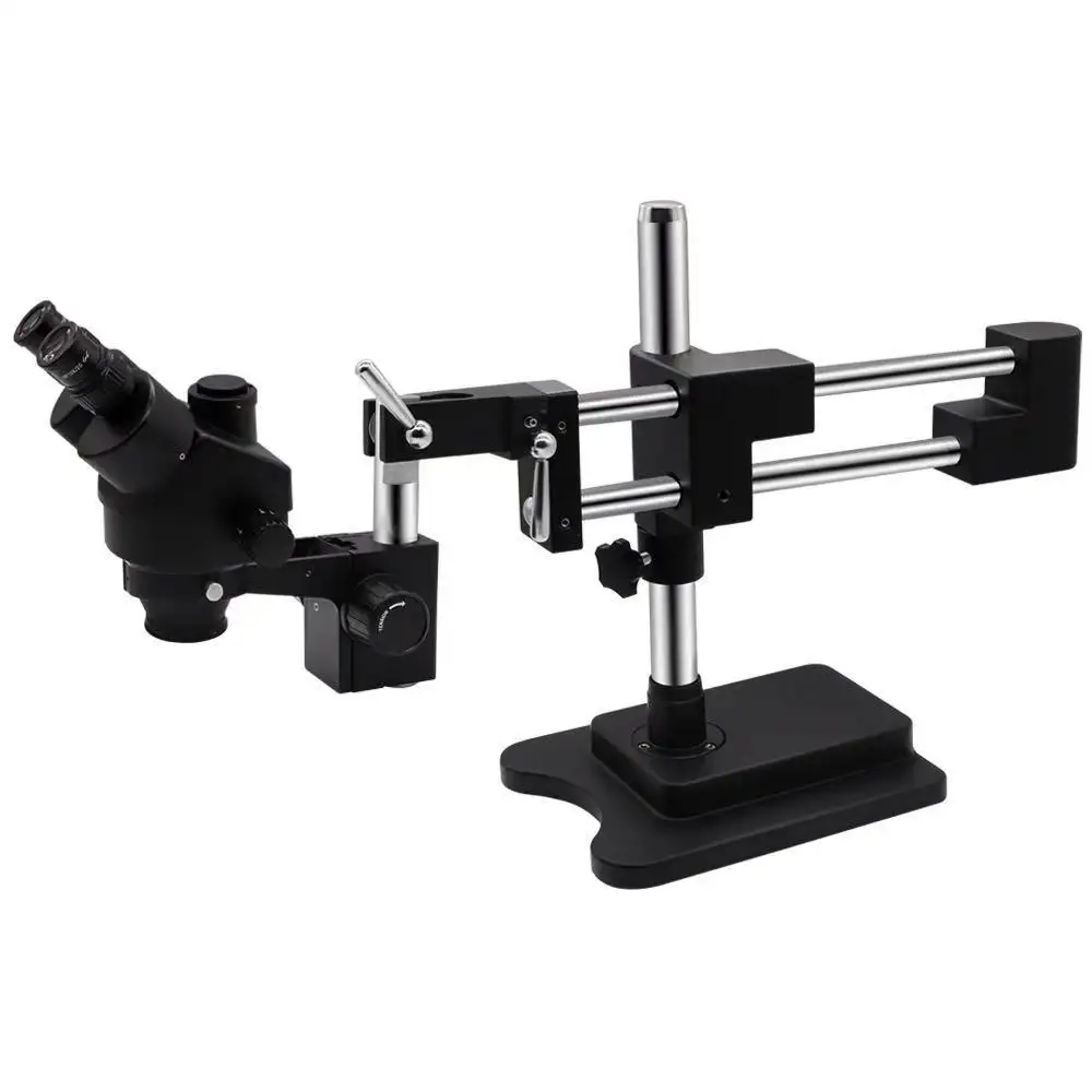 Kailiwei 10HWB Doppel Boom Stand 7X-45X Zoom Handy reparatur Stereo Trinocular Mikroskop