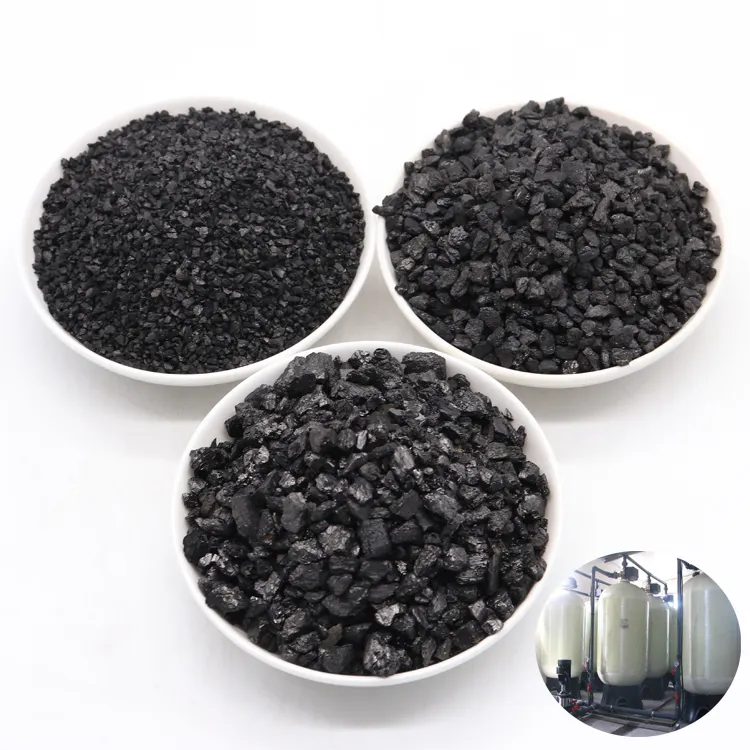 Filtros de carbón activado granulado, número CAS 7440-44-0, carbón activo de coco