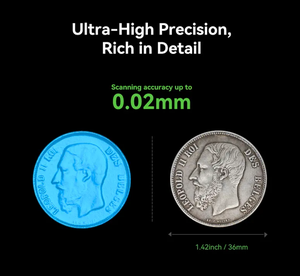 Precisão alta Handheld 0.02mm do varredor <span class=keywords><strong>3D</strong></span> da lontra da varredura do CR 20FPS que varrem a velocidade uso industrial