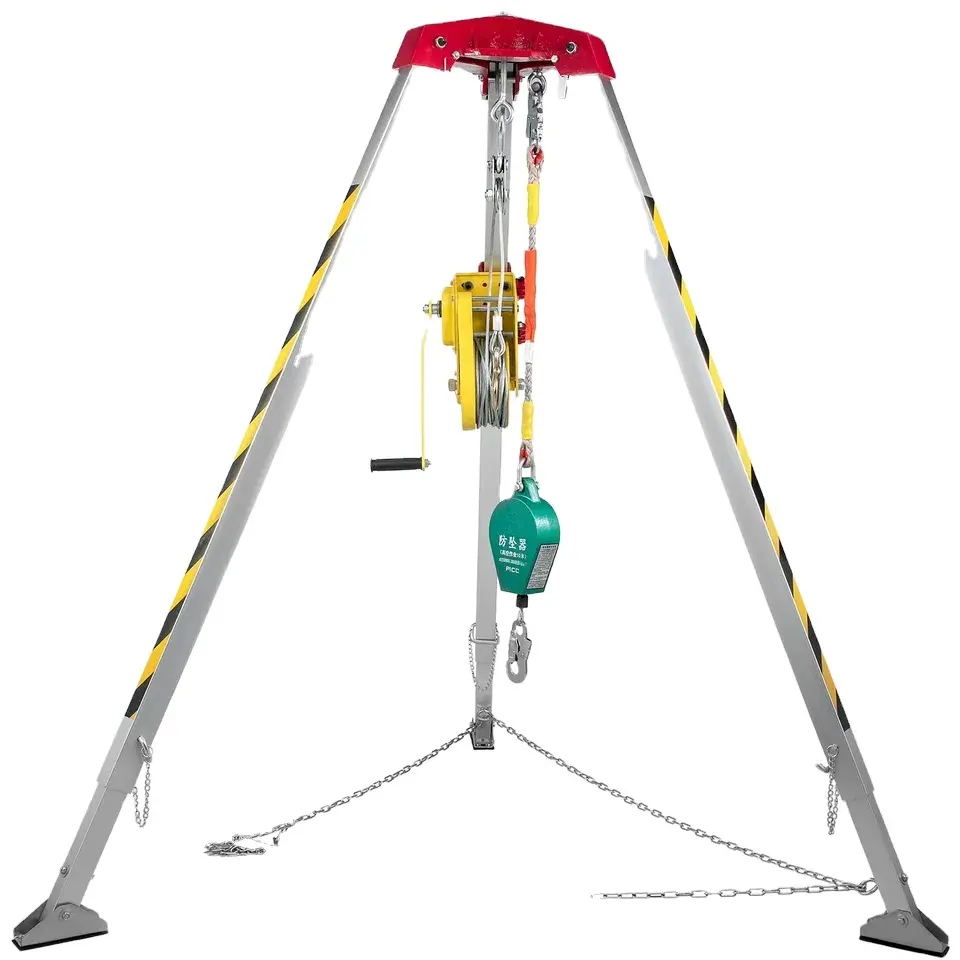 Ce 인증서 safty rescue lifting tripod 구조 키트와 함께 생활 절약 삼각대 높이 구조 삼각대 제한된 공간 항목