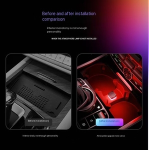 רכב חדש מיני USB אווירה אור רכב פנים קישוט אווירה אורות מכונית אווירה אורות עבור <span class=keywords><strong>bmw</strong></span> f10