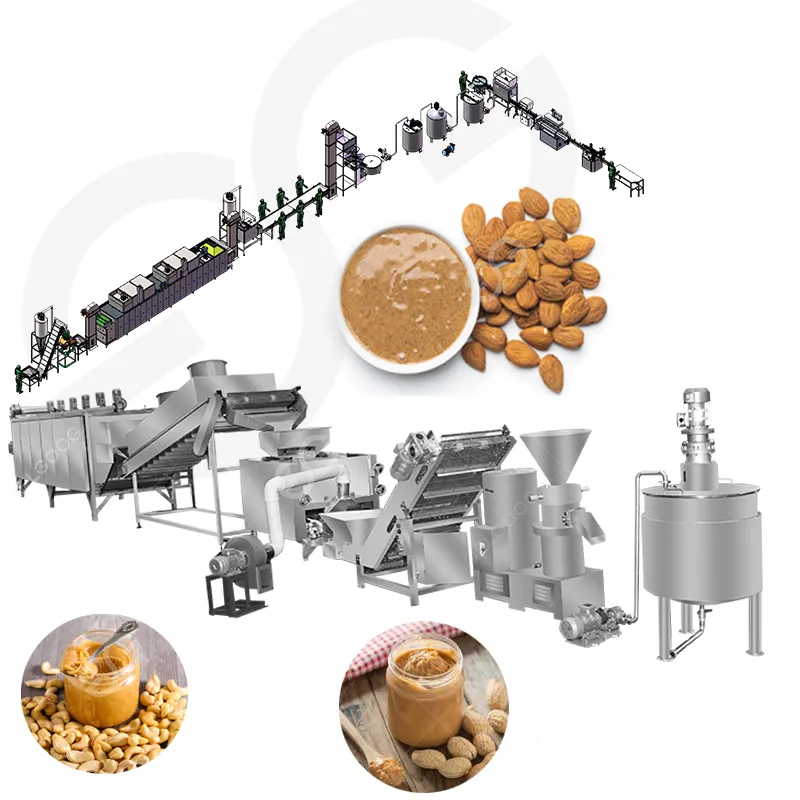 Industrial Almond Butter Production Equipment Cashew Stainless Steel Peanut Butter Processing Colloid Mill Electrical Grinder