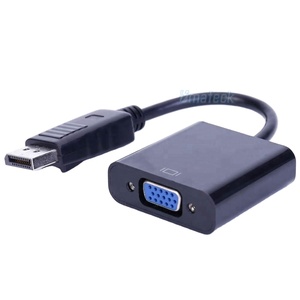 Dell、HP、Sumsung、Acer、ASUS用の耐久性のあるDP-VGAアダプターDisplayPort-VGAコンバーター-金メッキサポート1080P @ 60Hz - Product Image 1
