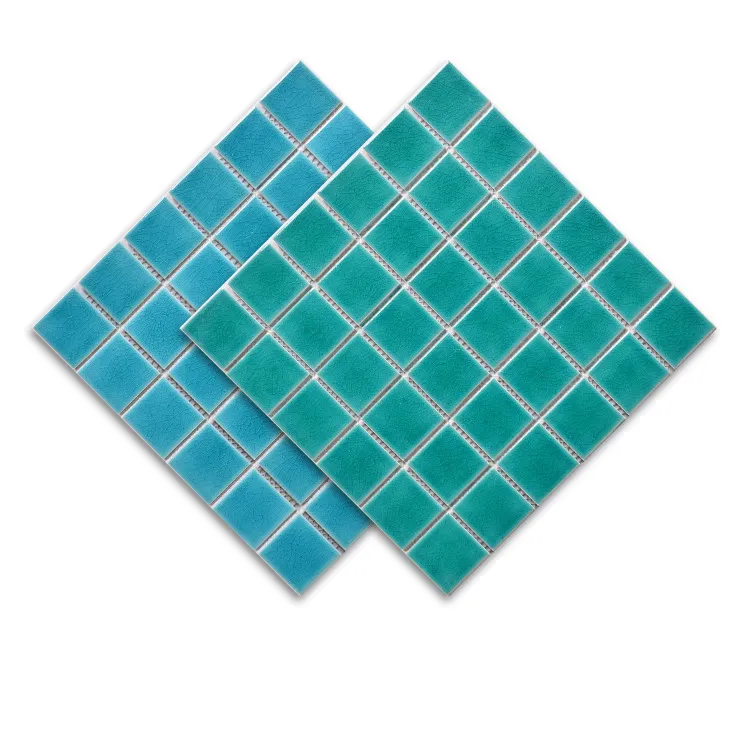 Cina Fabbrica di Colore Blu crepa del Ghiaccio Disegni di Mosaico di Piazza Icecrack Piscina Mattonelle di Mosaico