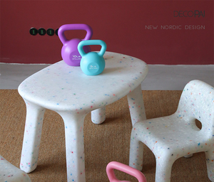 Trẻ Em Của Chơi Bảng Trẻ Em Hoạt Động Ghế Bảng Thiết Lập Bền Ngoài Trời Trẻ Em Trẻ Em Của Đồ Nội Thất Mẫu Giáo Nhựa Bé Bàn - Product Image 6