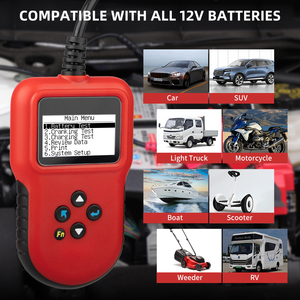 12V CCA 220AH otomotiv yükü pil Test cihazı dijital analiz cihazı araba/tekne/motosiklet için kötü hücre Test aracı - Product Image 4