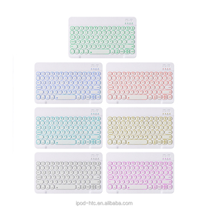 Teclado de máquina de escribir de fábrica para Android, IOS, Windows, Smart TV/tableta de teléfono, teclado inalámbrico retroiluminado RGB Universal - Product Image 2