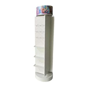 Drehbarer 360-Grad-Drehständer 4-seitiger kreisförmiger hängender Platten ständer Plattenspieler mit 4-seitiger Anzeigetafel - Product Image 1