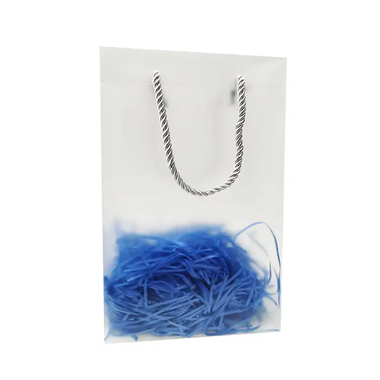 Borsa trasparente trasparente in Pvc Festival confezione regalo borsa Shopping con manico