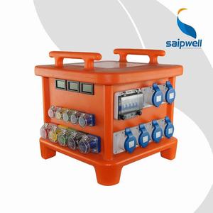 16A 32A 63A Tragbare industrielle Steckdosen box IP66 Stapelbare Kombination sbox mit innerer Verkabelung SAIP-Kombination sockel box