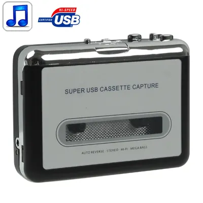 Convertitore da nastro a PC Super USB da cassetta a MP3 convertitore musicale retrò cattura lettore musicale Audio per la registrazione