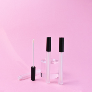 Customized 3ml Frosted <strong>Slender</strong> Lip Gloss Containers Personalized Cosmetic Plastic Packaging with Brush Round Concealer <strong>Tubes</strong> - Product Image 1