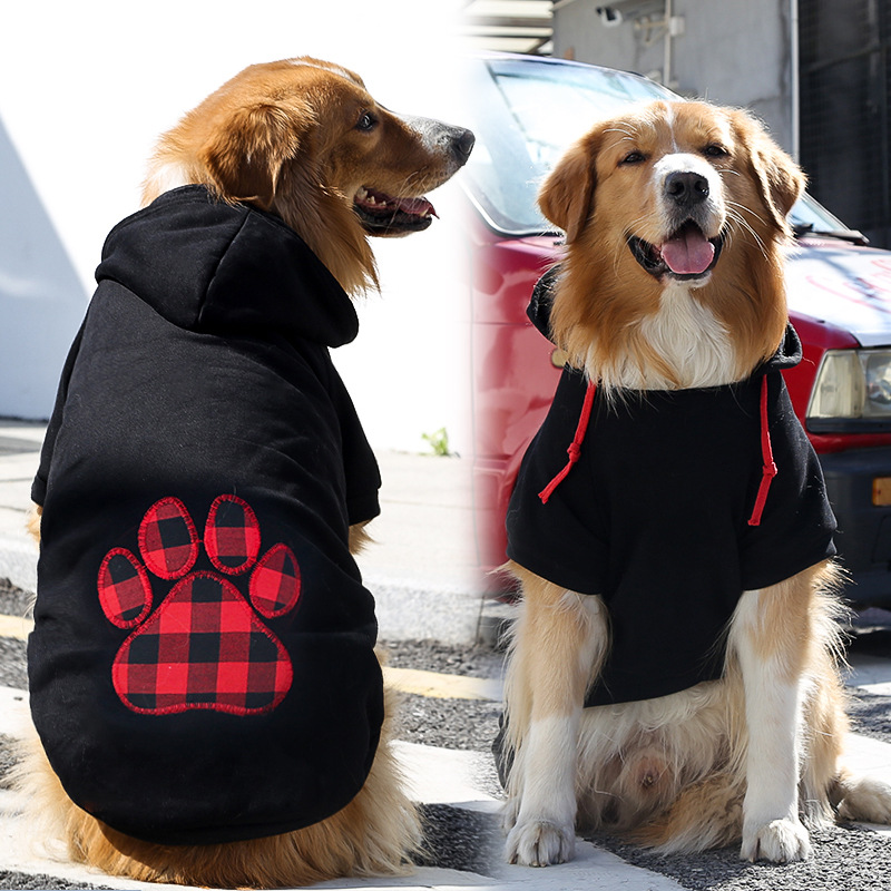 265 style dog paw pattern black sweatshirt