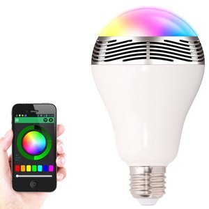App kontrolü renkli ışık E27 LED ampul hoparlör - Product Image 6