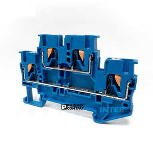 3210570 PTTB 2,5 bloque de terminales de plástico montado en Riel Din azul Phoenix contact bloques de terminales de empuje de resorte de doble capa - Product Image 1