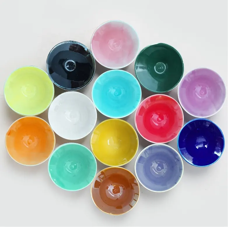 Glaçure en céramique glaçure de couleur 24 couleurs Jingdezhen température de cuisson glaçure en céramique 1250 degrés Celsius ~ 1300 degrés Celsius