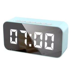 Altavoz inalámbrico con espejo, altavoz para exteriores, resistente al agua, portátil, inalámbrico, columna, caja de altavoz, compatible con tarjeta TF, Radio FM, entrada auxiliar - Product Image 1