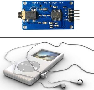 YX5300 MP3-Musik-Player-Modul UART-Steuer modul mit seriellem Sprach anschluss und TF-Kartens teck platz für Arduino/AVR/ARM/PIC - Product Image 3