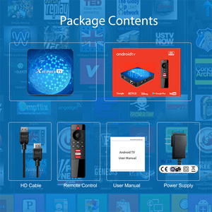 กล่องตั้งท็อปแอนดรอยด์ RK3318 4GB แรม64GB WiFi6 4K IPTV สมาร์ททีวีพร้อมรีโมทเสียง BT