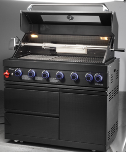 Ce chứng nhận tự nhiên màu đen 304 thép không gỉ Ngoài Trời Bbq gas nướng Chất lượng cao 6 + 1 Burner không khói máy phong cách hiện đại - Product Image 2