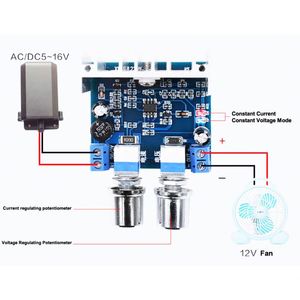 AC-DC Voltage Converter AC/DC 5-16V <strong>Input</strong> Adjustable <strong>Output</strong> DC 0-15V 12V CC CV Regulator <strong>Module</strong> 0-1A Stabilizer - Product Image 5