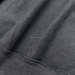 Qianshi güneş soluk çift yıkanmış Zip Hoodie Rhinestone bırak omuz Hoodie fransız Terry asit yıkama grafik fermuarlı kapüşonlu svetşört erkekler için - Product Image 5