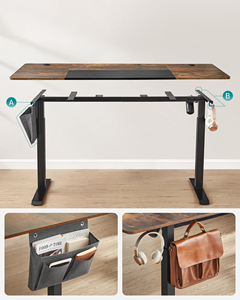 VASAGLE Electric Ergon omic Rising Computer tisch 70x160 x (72-120) cm 4 Höhen Speicher funktion Stehpult für das Home Office - Product Image 4