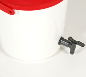 100% HDPE OXFAM 14 litre klips kapağı ve 55 mm çıkış kovası plastik saplı gıda ve içme suyu için uygun - Product Image 4