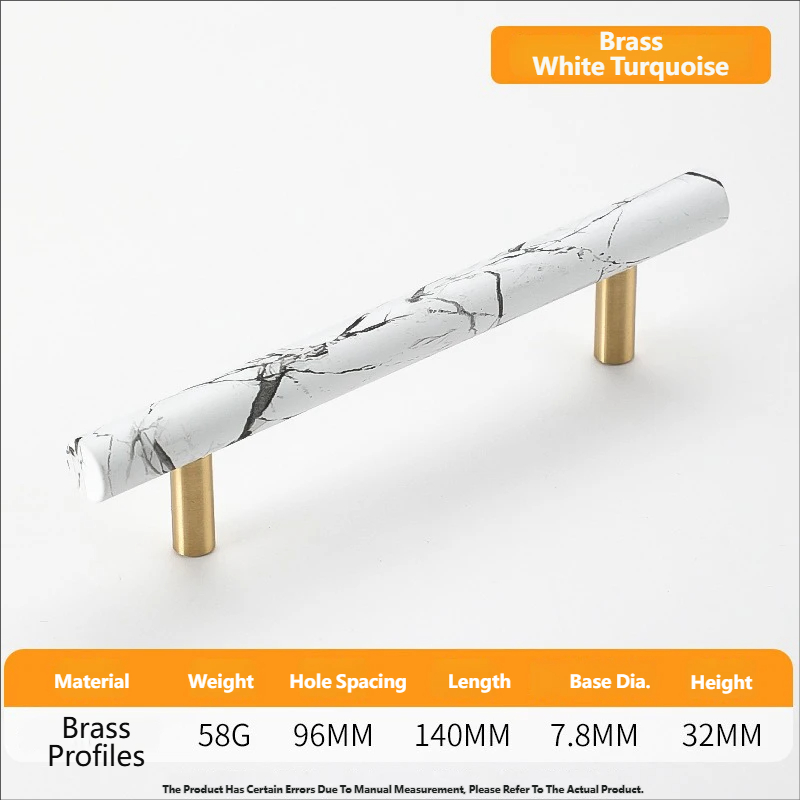 8123-96mm Hole Spacing-White Turquoise