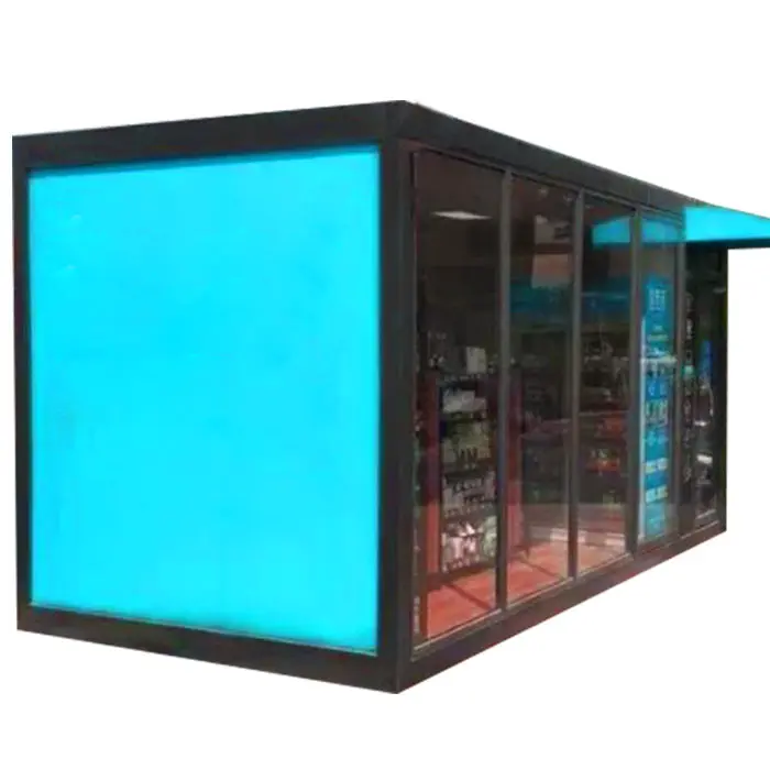 Low price outdoor fast food Kiosk small retail store prefab container shop