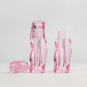 3ml lượn sóng <span class=keywords><strong>Lip</strong></span> <span class=keywords><strong>Gloss</strong></span> container với độc đáo màu hồng trong suốt nhựa <span class=keywords><strong>Lip</strong></span> <span class=keywords><strong>Gloss</strong></span> ống với NUT - Product Image 5