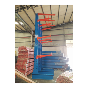 Sistema de estantería en voladizo de almacén de doble cara de varios niveles antioxidante al aire libre para almacenar artículos largos - Product Image 6