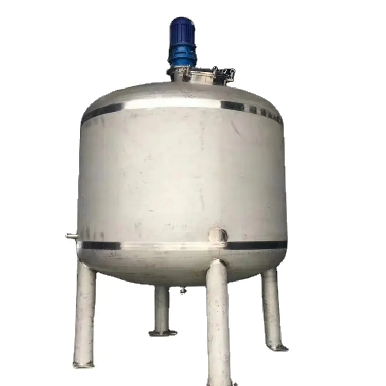 Tanque de Reactor agitador de mezcla de acero inoxidable de 1000L-2000L con contenedor de equipo mezclador para equipo de mezcla