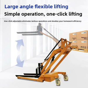 500Kg 1.6M Portable Fork Lift Hand Push Small <strong>Loading</strong> <strong>and</strong> <strong>Unloading</strong> Stacker - Product Image 4