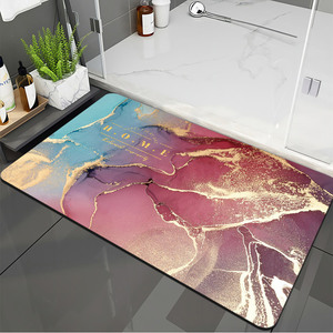 3d可洗热转印速干超吸水防滑硅藻土浴垫 - Product Image 2