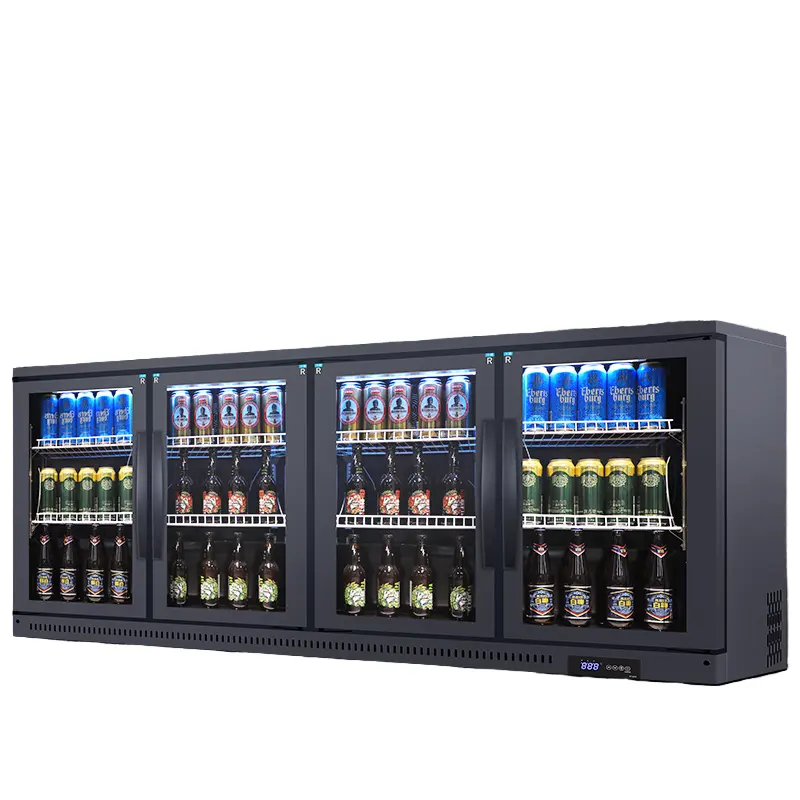 Commercial Bar Counter Ertical Upright Drink Freezer Display Commercial Display Fridge Supermarket Milk Cooler Fridge