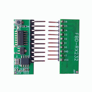 6-Channel Smart <strong>Remote</strong> <strong>Control</strong> Decoding Module High-Level Signal <strong>Output</strong> 433 Learning Code Electronic Receiver 12V PCB Plastic - Product Image 3