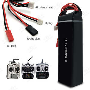 Lifepo4แบตเตอรี่ลิเธียมโพลิเมอร์2200mAh 8C 11.1V ชาร์จได้สำหรับการควบคุมระยะไกลทิฟฟานี่บิน JR FUTABA - Product Image 3