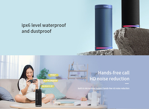 ลำโพง IPX6 E12กันน้ำ10W กำลังสูงพร้อมไมค์ระดับกลางแบบพกพาเสียงเบสทุ้มลึกสำหรับใช้งานกลางแจ้งและคอมพิวเตอร์ - Product Image 5