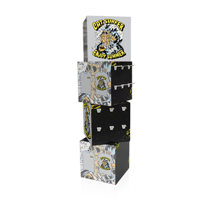 New Designed Easy to Assemble Cardboard Cube Totem <strong>Displays</strong> with <strong>Hook</strong> - Product Image 4