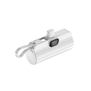 เครื่องชาร์จมินิแคปซูลจอแสดงผลดิจิตอลพาวเวอร์แบงค์2500mAh 5000mAh Type-C มินิแคปซูลสำรอง4500Ah bateria 2025 - Product Image 6