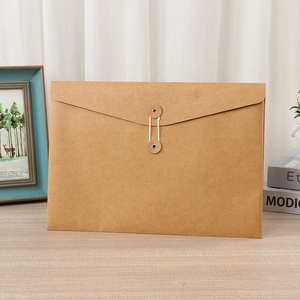 Benutzer definierte C4 C5 Kraft String Umschlag mit Knopf und String Verschluss Datei Ordner Projekt Taschen Datei Umschlag String Closer - Product Image 6