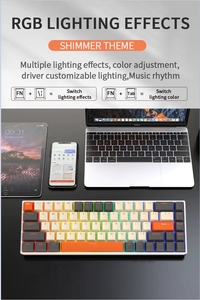 Office 3型号游戏机械键盘RGB hw68 USB C型技术批发用于键盘 - Product Image 2